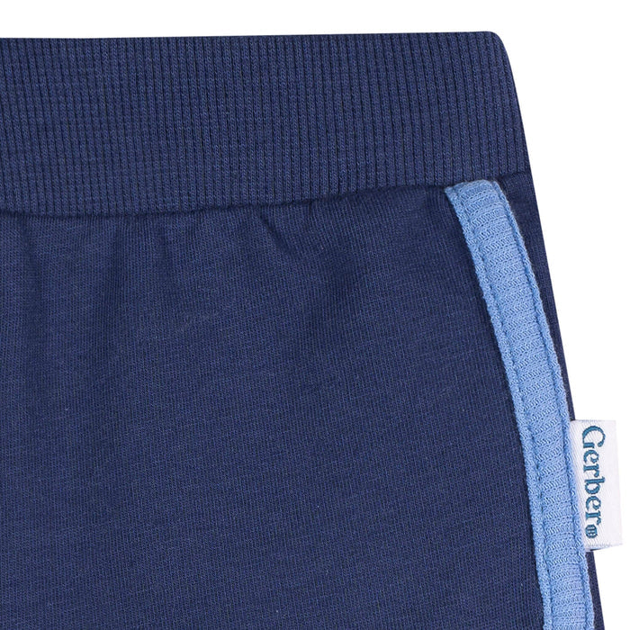 2-Pack Baby & Toddler Girls Pink & Blue Knit Dolphin Shorts Pants & Bottoms Gerber®
