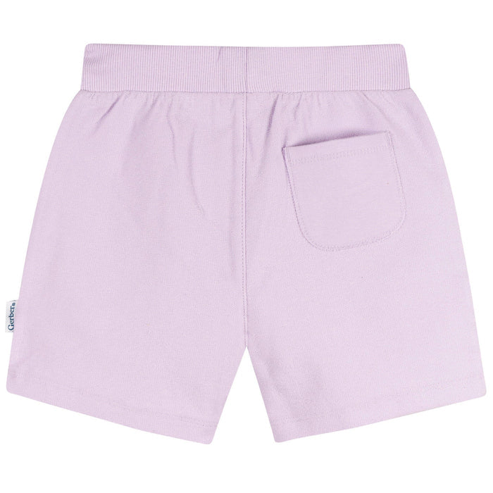 2-Pack Baby & Toddler Girls Pink & Purple Knit Shorts Pants & Bottoms Gerber®
