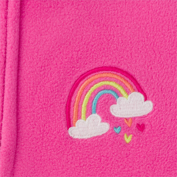 2-Pack Baby & Toddler Girls Rainbow Fleece Pajamas-Gerber Childrenswear