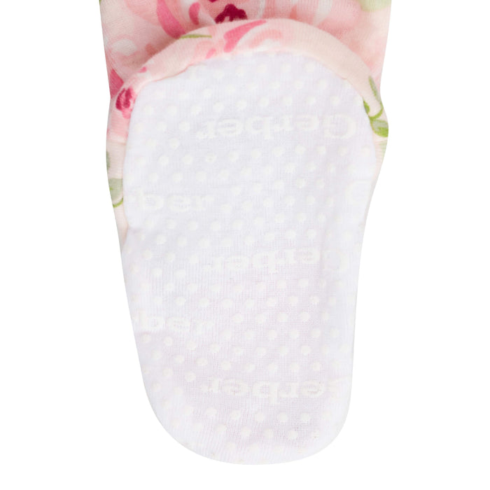 2-Pack Baby & Toddler Girls Rose Snug Fit Footed Cotton Pajamas-Gerber Childrenswear