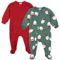 2-Pack Baby & Toddler Neutral Santas Footed Fleece Pajamas Sleepwear Gerber®