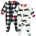 2-Pack Baby & Toddler Neutral Trucks Footed Fleece Pajamas Sleepwear Gerber®