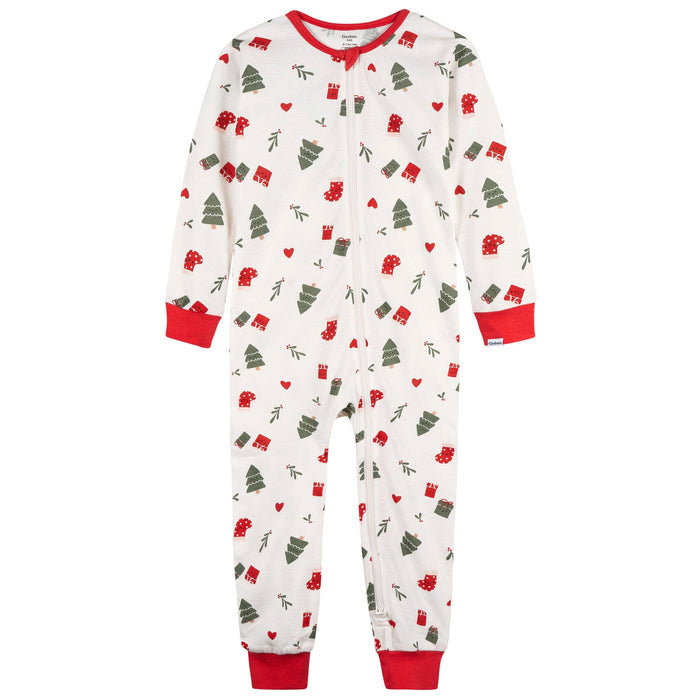 2-Pack Infant & Toddler Girls Ivory Gifts Snug Fitting Footless Pajamas Sleepwear Gerber®