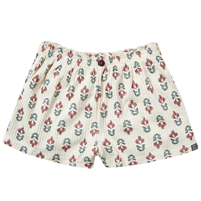 2-Pack Infant & Toddler Girls Medium Rose & Ivory Flower Wide Leg Shorts bottoms Modern Moments™ by Gerber®