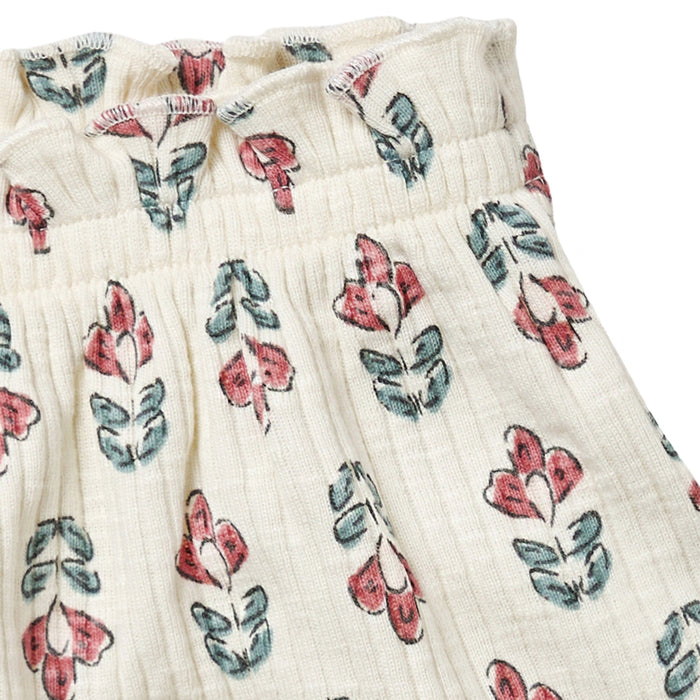 2-Pack Infant & Toddler Girls Medium Rose & Ivory Flower Wide Leg Shorts bottoms Modern Moments™ by Gerber®