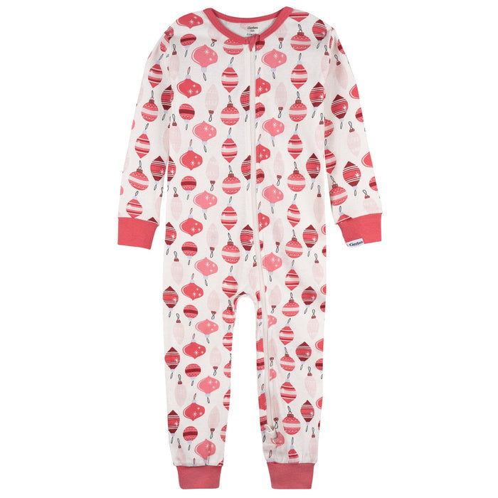 2-Pack Infant & Toddler Girls Ornaments Snug Fitting Footless Pajamas Sleepwear Gerber®