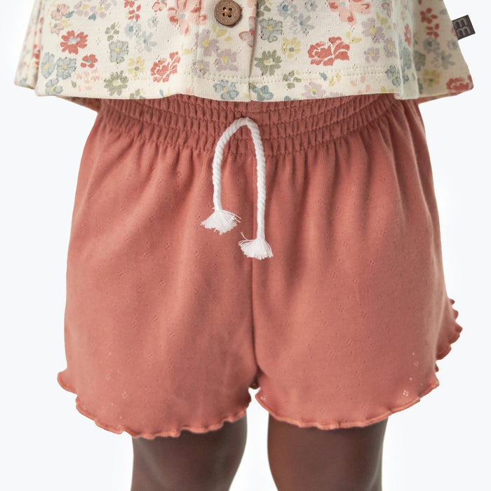 2-Pack Infant & Toddler Girls Rose Smocked Wide Leg Shorts Bundle bottoms Gerber Childrenswear