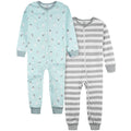 2-Pack Infant & Toddler Boys Blue Snowman Snug Fitting Footless Pajamas Sleepwear Gerber®
