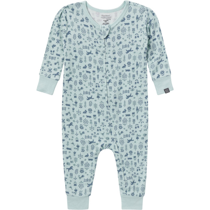 2-Pack Baby Neutral Blue Viscose Snug Fitting Footless Pajamas Sleepwear Gerber®