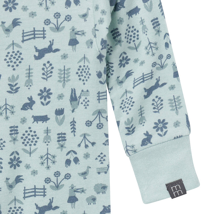 2-Pack Baby Neutral Blue Viscose Snug Fitting Footless Pajamas Sleepwear Gerber®