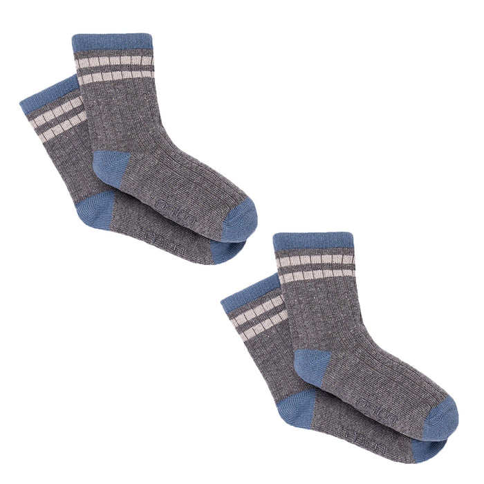 2-Pack Toddler Boys Grey Heather Athletic Colorblock Socks socks modern moments™ by Gerber®