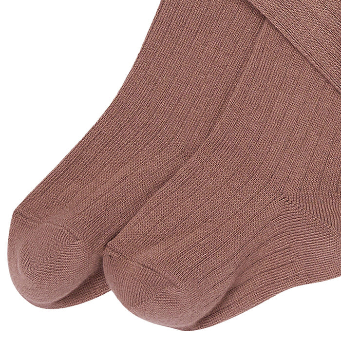 2-Pack Baby Girls Brown & Ivory Pointelle Ribbed Tights socks modern moments™ by Gerber®