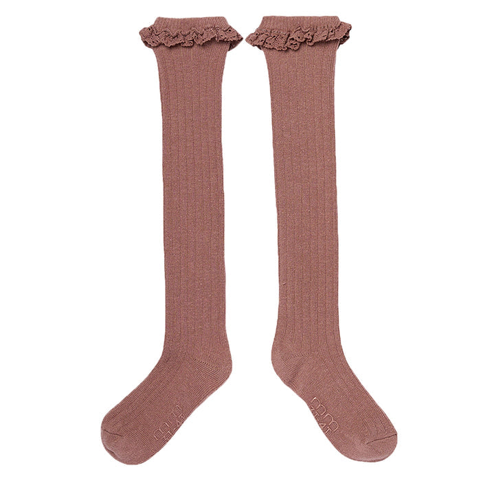 2-Pack Toddler Girls Neutral Lace Knee Socks socks modern moments™ by Gerber®