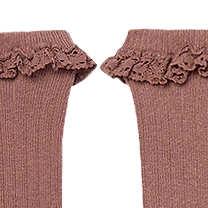 2-Pack Toddler Girls Neutral Lace Knee Socks socks modern moments™ by Gerber®