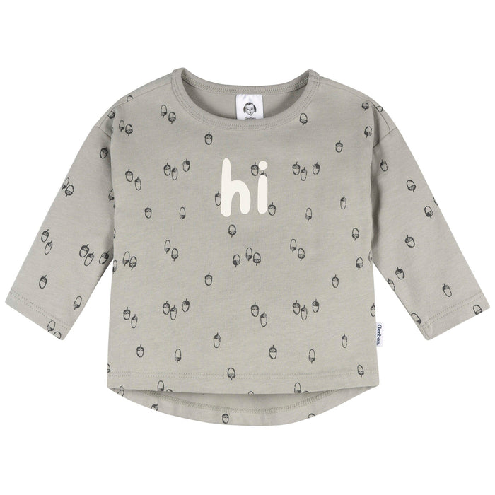 2-Piece Baby Boys Gray Arcon Top & Joggers Outfits & Sets Gerber®