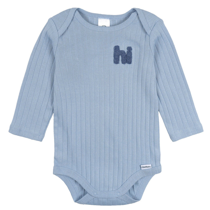 2-Piece Baby Boys Blue Bodysuit and Pant Set outfits Gerber®
