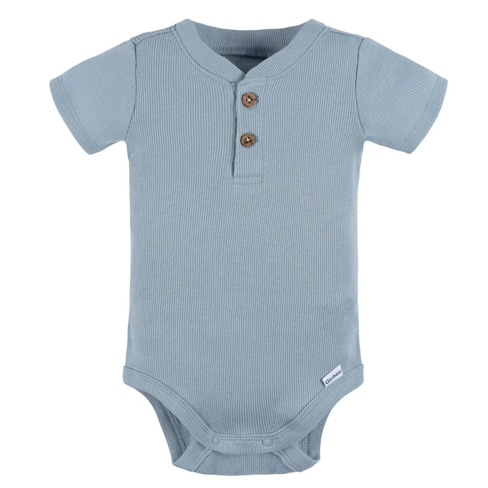 2-Pack Baby Boys Blue Bodysuit and Shorts Set