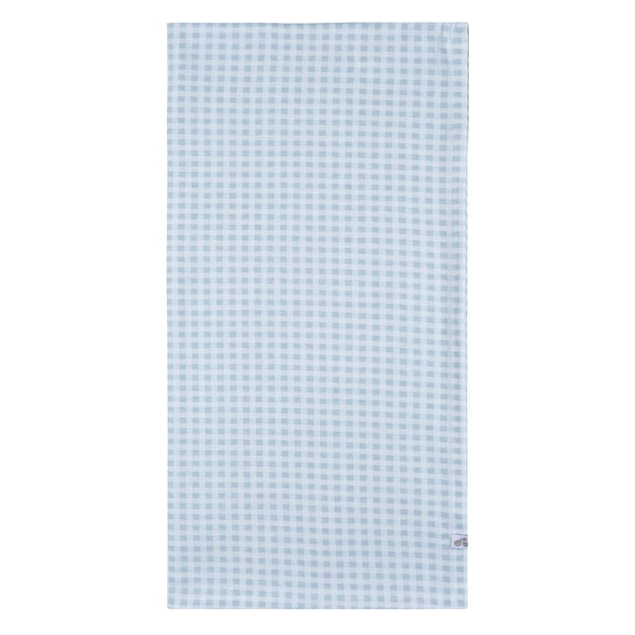 2-Piece Baby Boys Blue Plaid Swaddle Blanket & Hat Set Gerber®