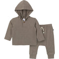2-Piece Baby Boys Brown Heather Hooded Brushed Hacci Set Outfits & Sets Modern Moments™ by Gerber®
