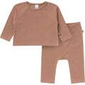 2-Piece Baby Boys Brown Raglan Top and Pant Set Outfits & Sets Gerber®