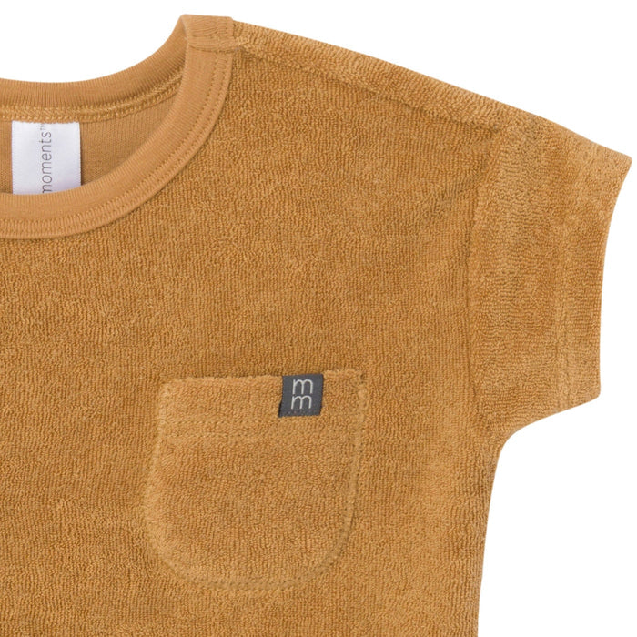 2-Piece Baby Boys Cinnamon Stripe Shirt and Short Set Outfits & Sets Modern Moments™ by Gerber®