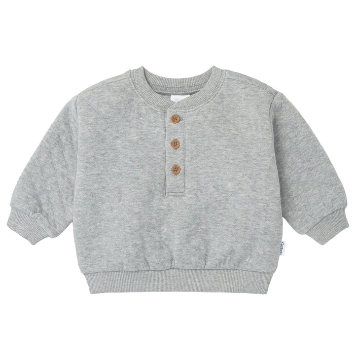 2-Piece Baby Boys Grey Quilted Top & Jogger Set outfits Gerber®