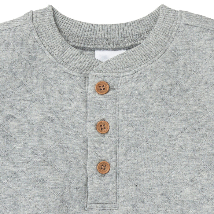 2-Piece Baby Boys Grey Quilted Top & Jogger Set outfits Gerber®