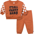 2-Piece Baby Boys It'S All Gravy Sweatshirt Set outfits Gerber®