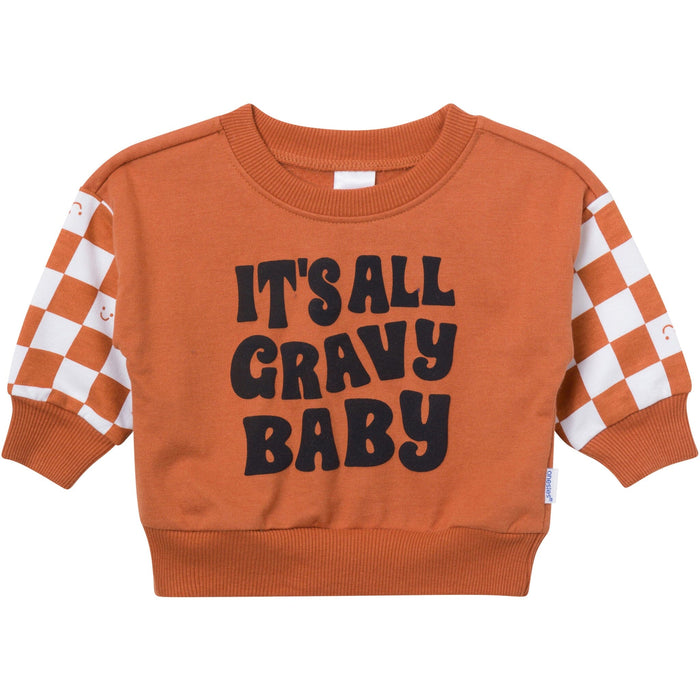 2-Piece Baby Boys It'S All Gravy Sweatshirt Set outfits Gerber®