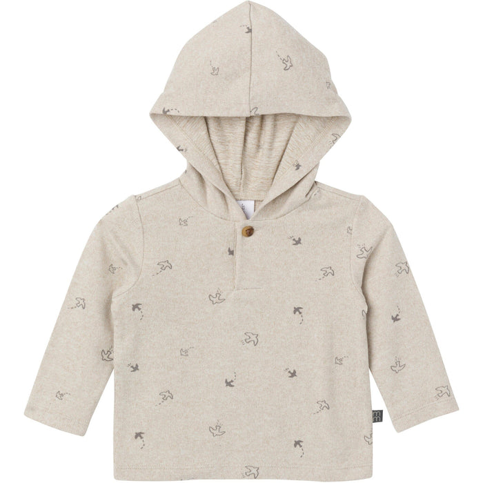 2-Piece Baby Boys Oatmeal Heather Hooded Brushed Hacci Set Outfits & Sets Modern Moments™ by Gerber®