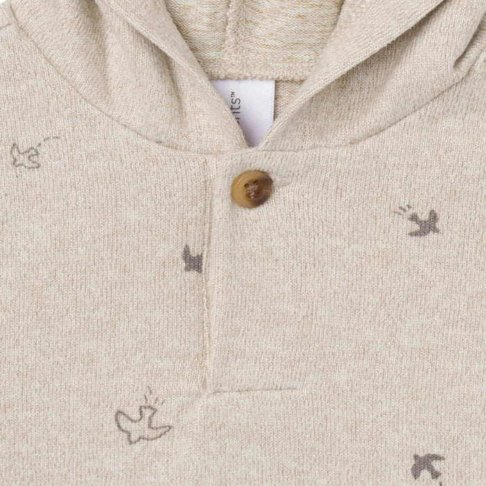 2-Piece Baby Boys Oatmeal Heather Hooded Brushed Hacci Set Outfits & Sets Modern Moments™ by Gerber®