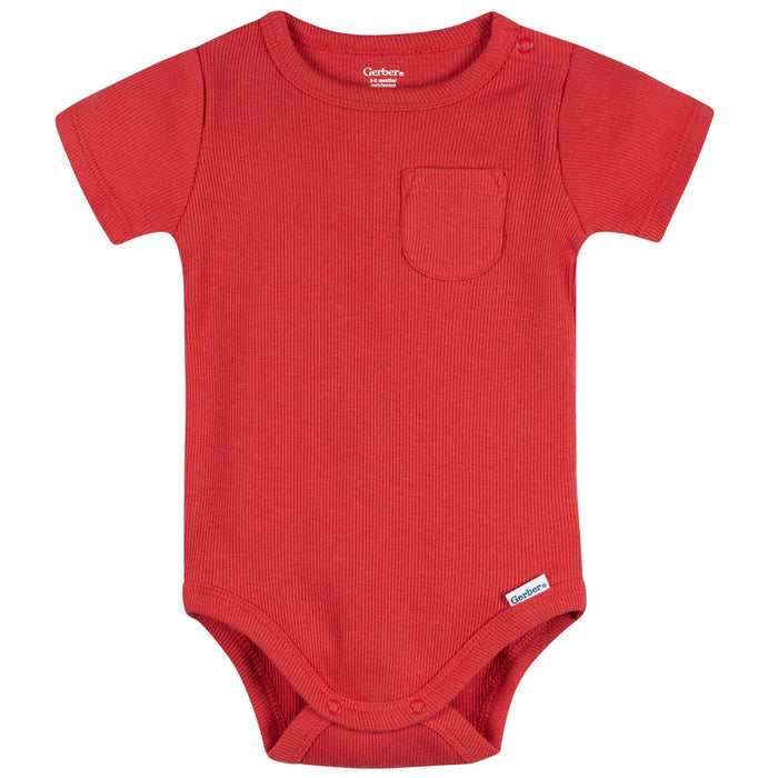 2-Piece Baby Boys Red Bodysuit & Shorts Set Outfits & Sets Gerber®