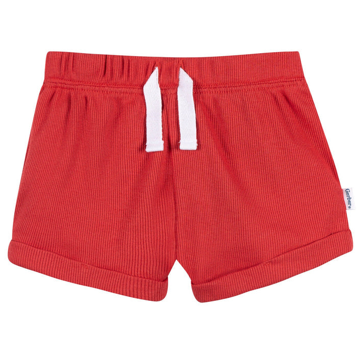 2-Piece Baby Boys Red Bodysuit & Shorts Set Outfits & Sets Gerber®