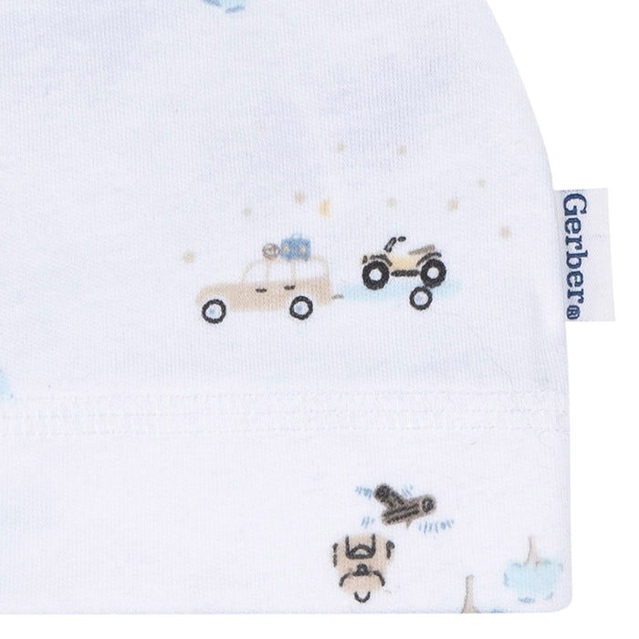 2-Piece Baby Boys Road Trip Swaddle and Cap Set Blankets Gerber®