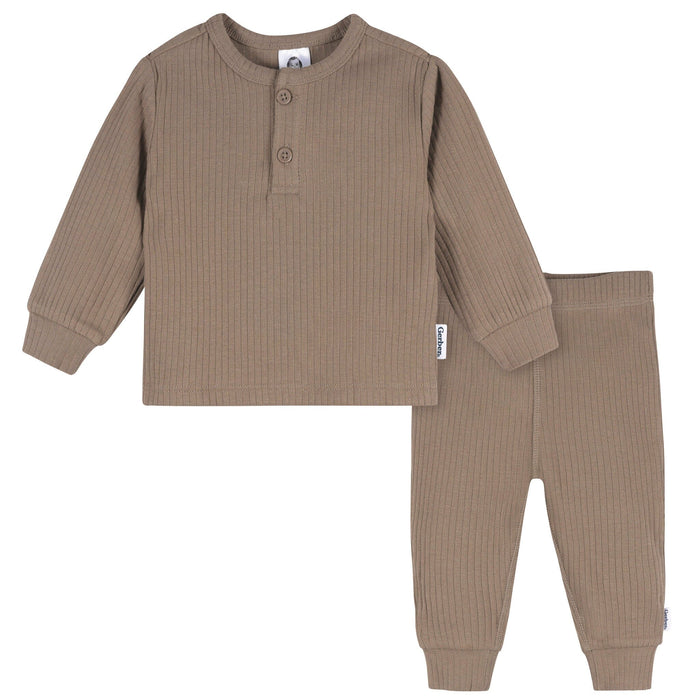 2-Piece Baby Boys Leafless Tree Top and Active Pant Set Outfits & Sets Gerber®