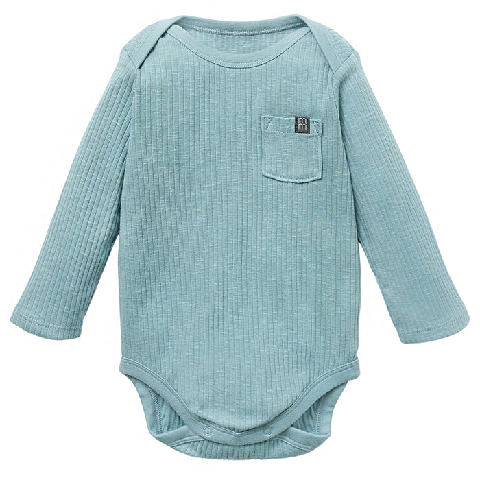 2-Pack Baby Boy Teal Stiped Long Sleeve Bodysuit & Legging Bundle outfits Modern Moments™ by Gerber®