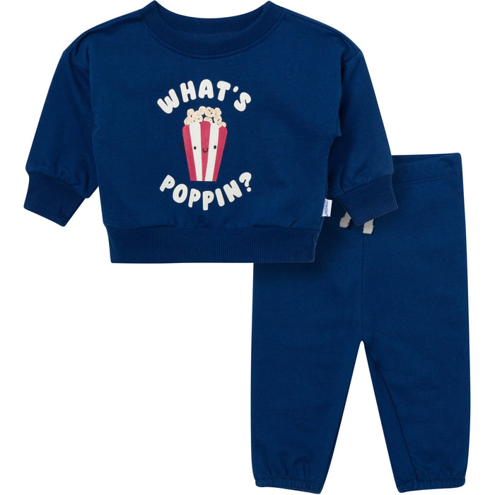 2-Piece Baby Boys What'S Poppin Sweatshirt Set outfits Gerber®