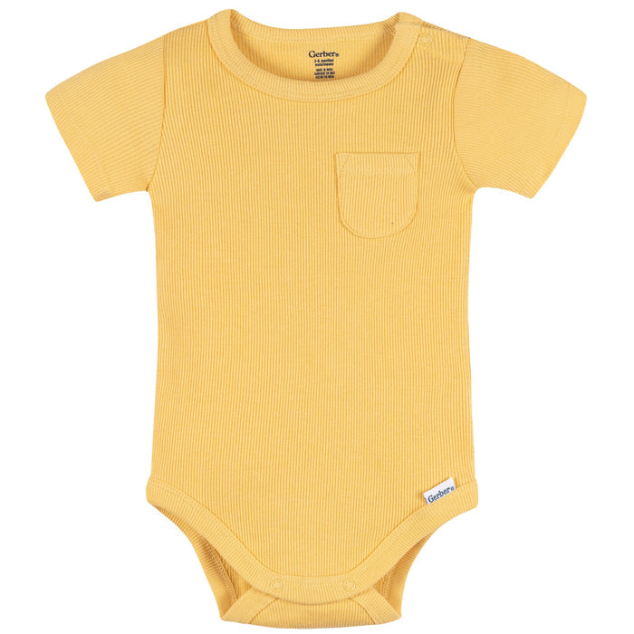 2-Piece Baby Boys Yellow Bodysuit & Shorts Set outfits Gerber®