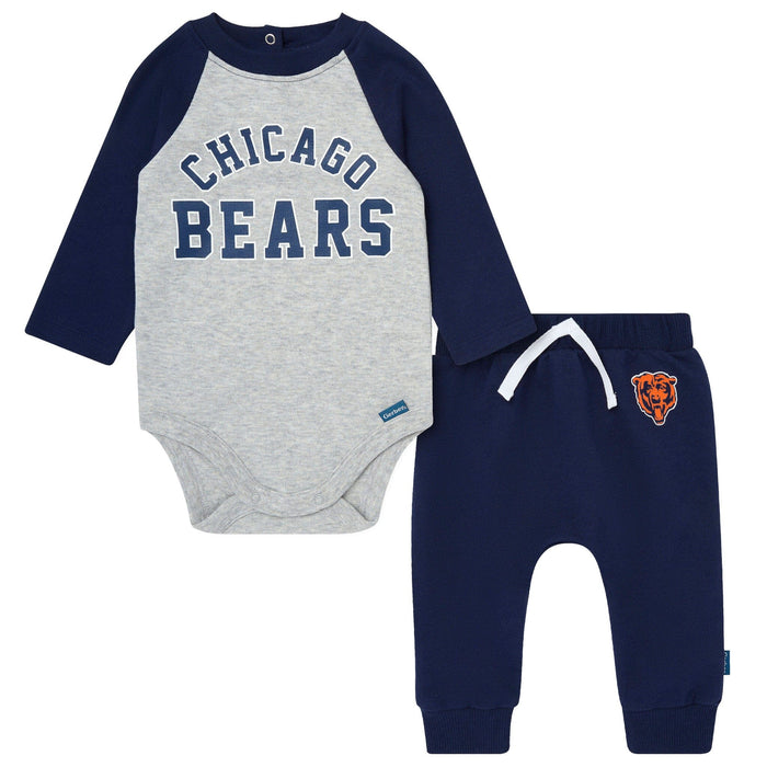 2-Piece Baby Neutral Chicago Bears Bodysuit and Jogger Set NFL NFL