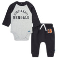 2-Piece Baby Neutral Cincinatti Bengals Bodysuit and Jogger Set NFL NFL