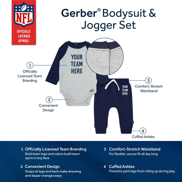 2-Piece Baby Cincinnati Bengals Bodysuit and Jogger Set NFL NFL