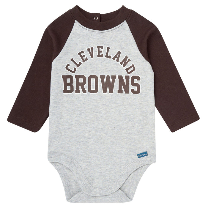 2-Piece Baby Neutral Cleveland Browns Bodysuit and Jogger Set NFL NFL