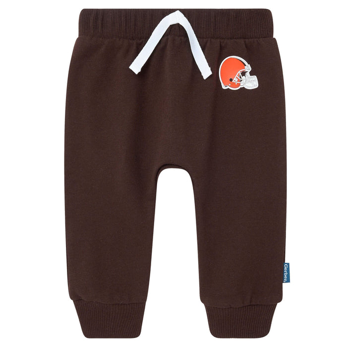 2-Piece Baby Neutral Cleveland Browns Bodysuit and Jogger Set NFL NFL