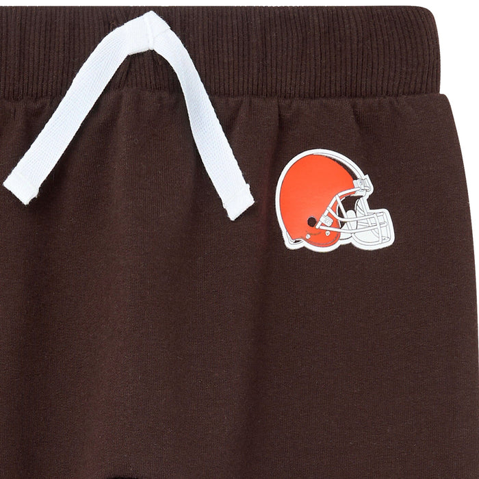 2-Piece Baby Neutral Cleveland Browns Bodysuit and Jogger Set NFL NFL