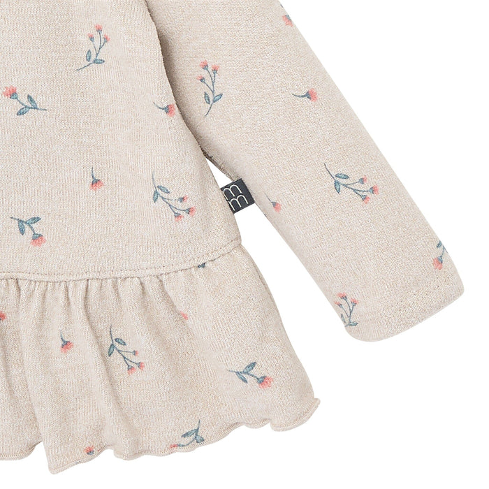 2-Piece Baby Girls Beige Heather Peplum Top and Pants Outfits & Sets Gerber®