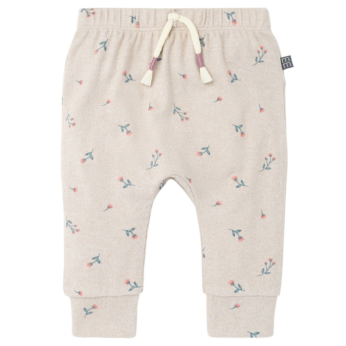2-Piece Baby Girls Beige Heather Peplum Top and Pants Outfits & Sets Gerber®
