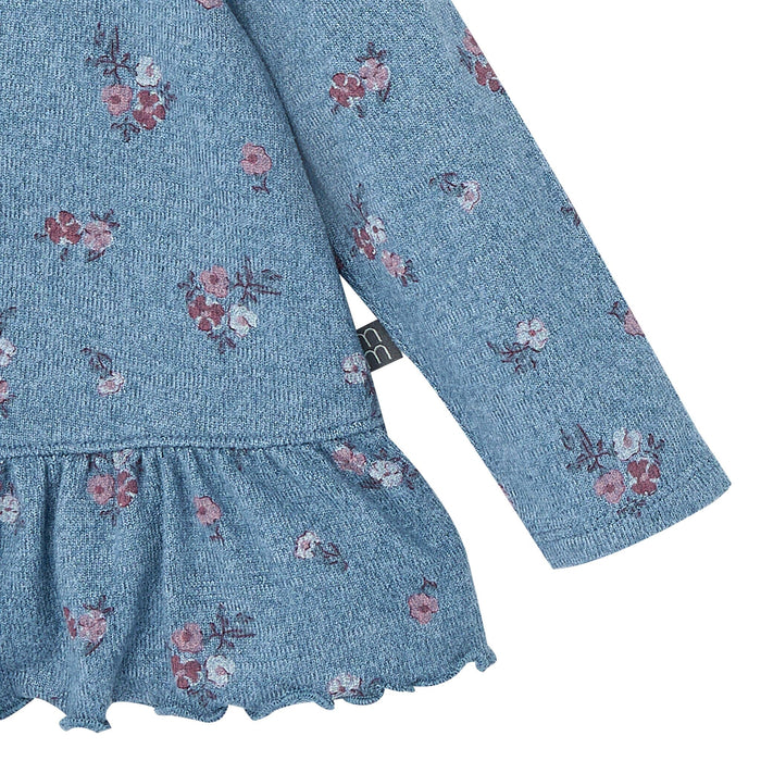 2-Piece Baby Girls Blue Heather Peplum Top and Pants Outfits & Sets Gerber®