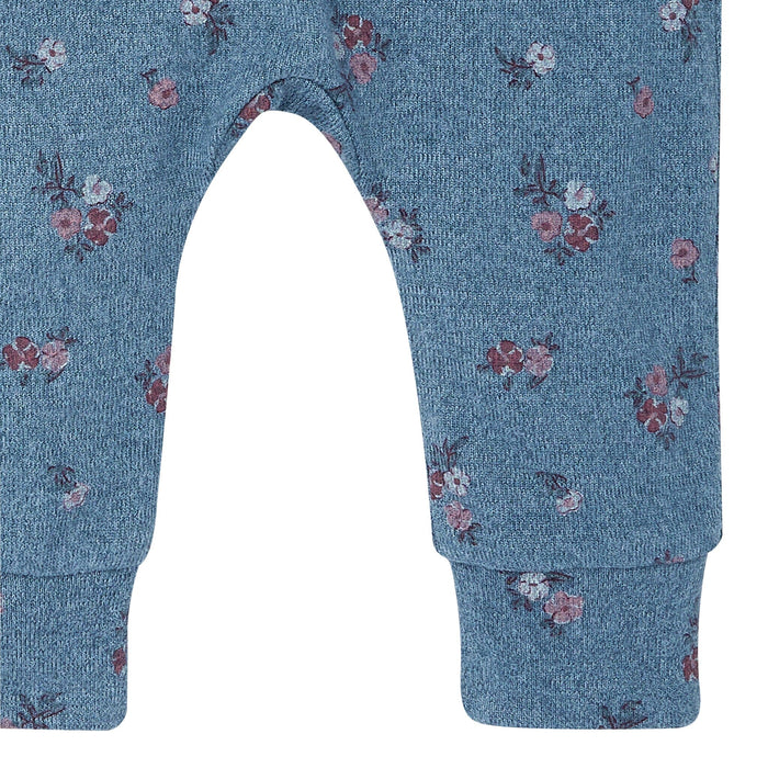 2-Piece Baby Girls Blue Heather Peplum Top and Pants Outfits & Sets Gerber®