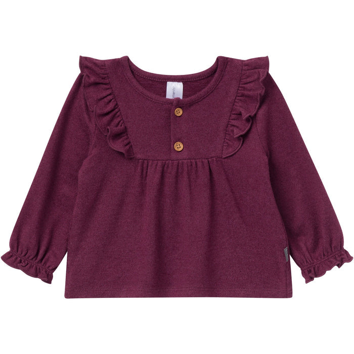 2-Piece Baby Girls Purple Heather Ruffle Top and Pant Set Outfits & Sets Gerber®