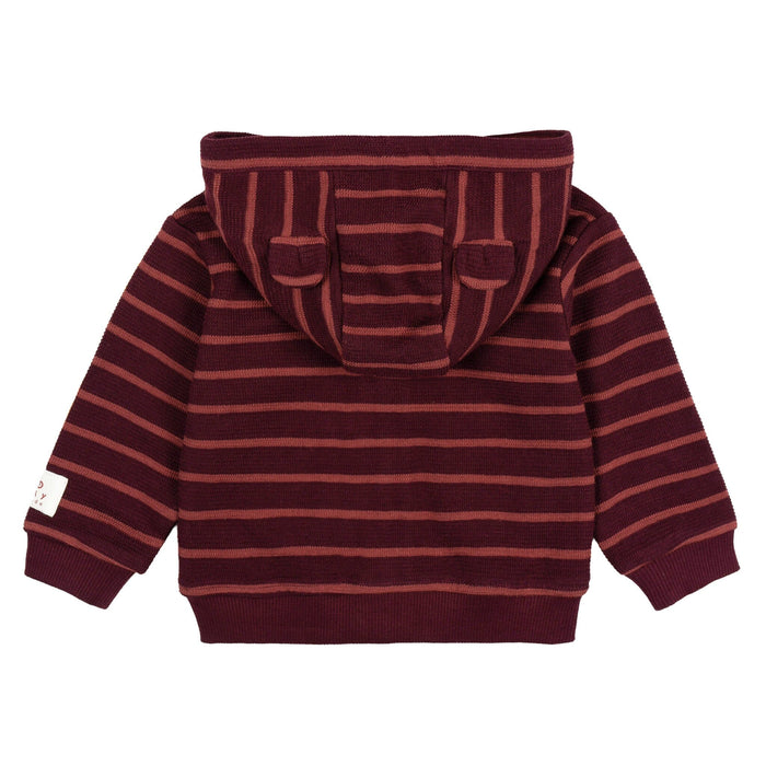 2-Piece Baby Girls Fig Stripe Hooded Jacket & Jogger Set outfits Gerber®